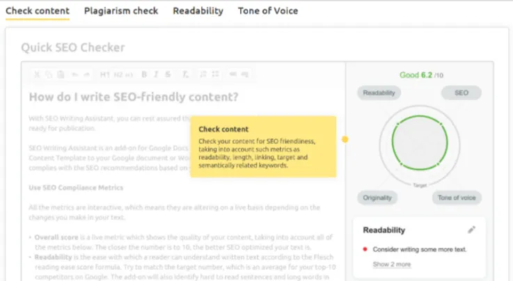 Semrush content optimization Tool