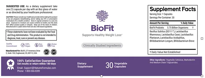 Biofit-ingredients