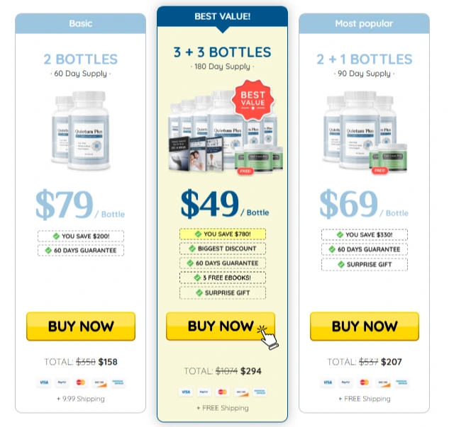 Quietum-Plus-Pricing