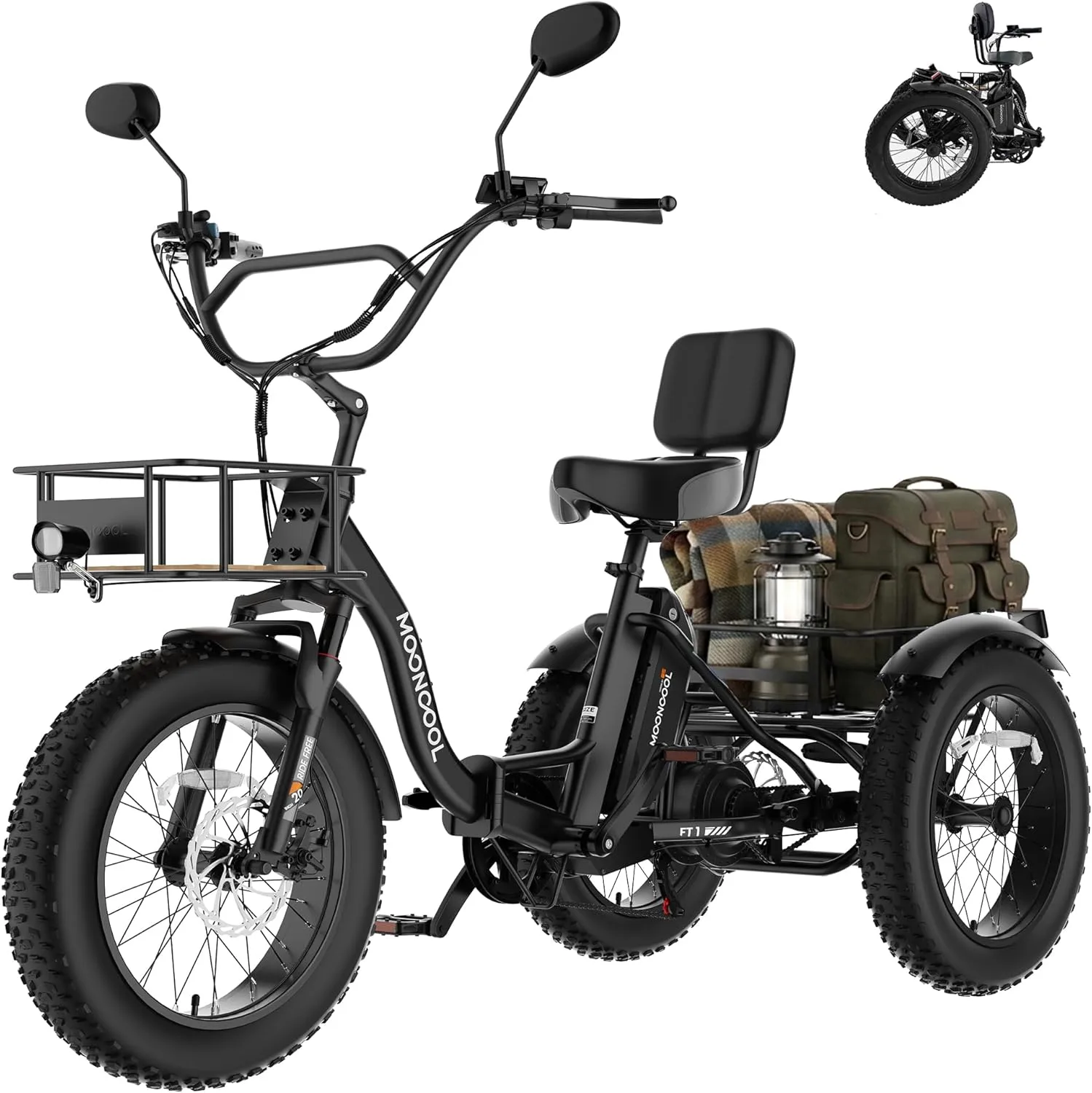MOONCOOL Electric Tricycle for Adults