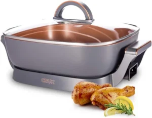 CRUX Extra Deep Electric Skillet