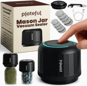 Plateful VacuFresh Electric Mason Jar Vacuum Sealer