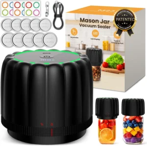Snuuoby Electric Mason Jar Vacuum Sealer Kit
